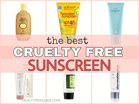 cruelty free sunscreen brands